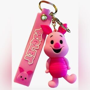 Pink Piglet Keychain
